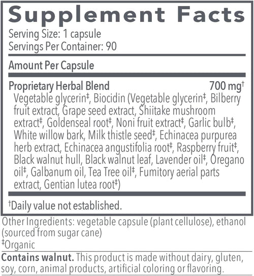 Biocidin® Remove 90 Capsules – Potent Broad Spectrum